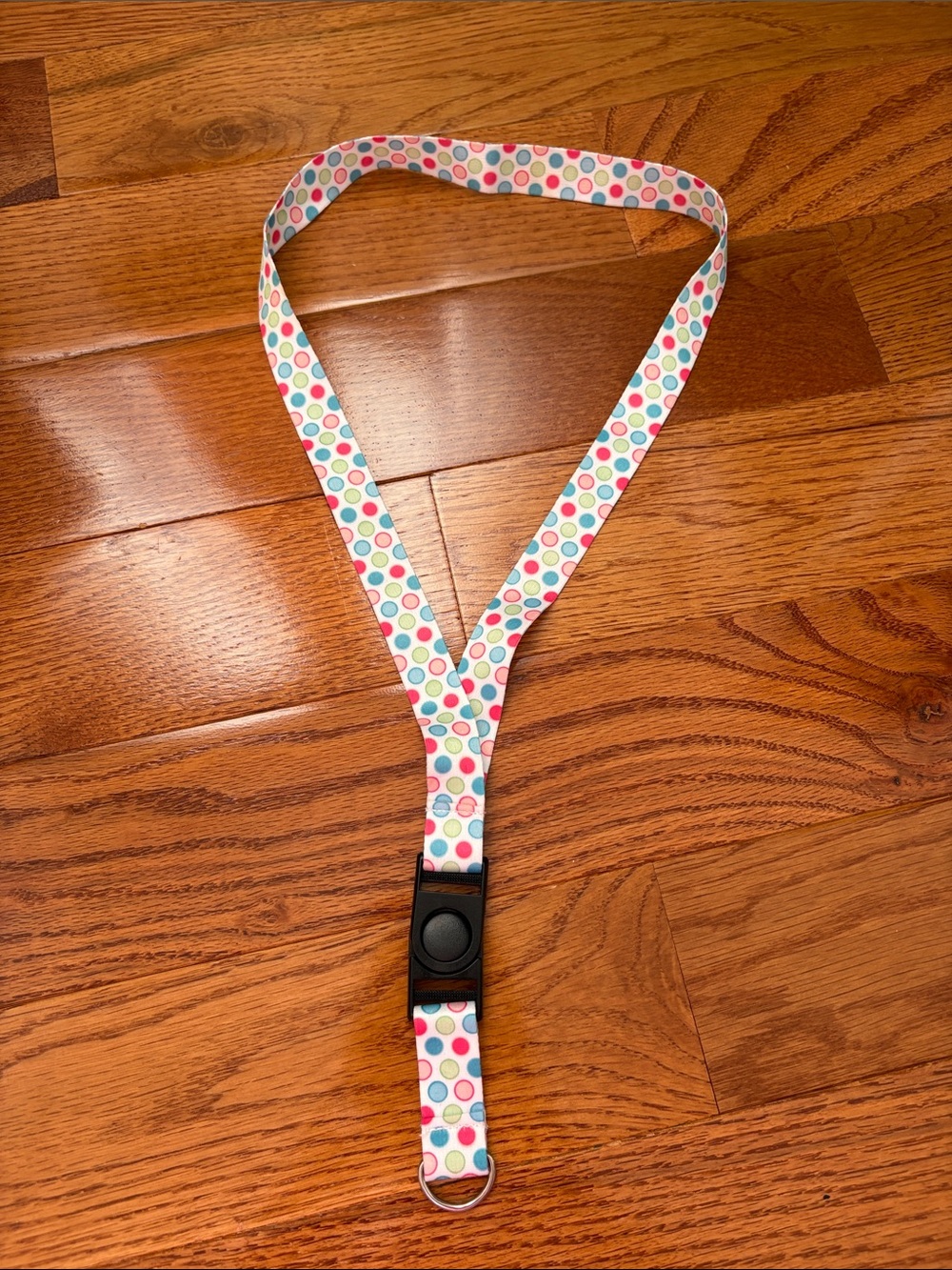 Polka dot lanyard